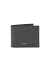 Ferragamo Double-fold Wallet In Black