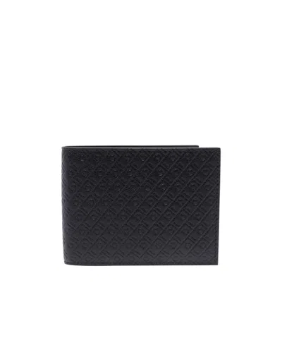 Ferragamo Double-fold Wallet In Black