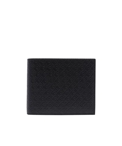 Ferragamo Double-fold Wallet In Black