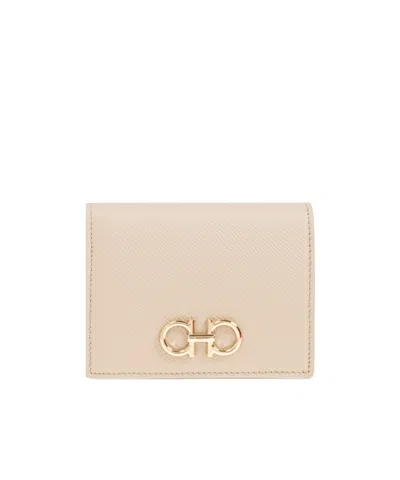 Ferragamo Wallets & Card Holders Beige In Nude