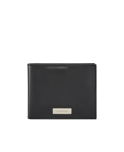 Ferragamo Double-folded Wallet In Black