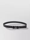 Ferragamo Dbl Gancini Animation Double Adjustable Belt