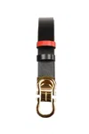 Ferragamo Double Gancini Belt In Black