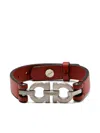 Ferragamo Double-gancini Bracelet In Red
