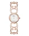 Ferragamo Double Gancini Bracelet Watch In Gold