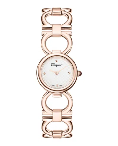 FERRAGAMO FERRAGAMO DOUBLE GANCINI BRACELET WATCH