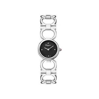 Pre-owned Ferragamo Double Gancini Bracelet Watch 'stainless Steel' | Silver | Women's Size Onesize