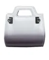 Ferragamo Double Gancini Buckle Shoulder Bag In White