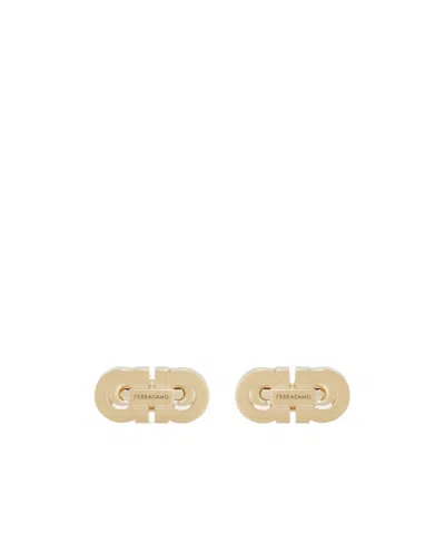 FERRAGAMO DOUBLE GANCINI CUFFLINKS