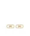Ferragamo 2 Hooks Earrings Gold-tone Finish In Gold