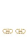 Ferragamo Gold-tone Finish Statement Earrings In Gold
