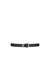 Ferragamo Double Gancini Fixed Belt In Blue