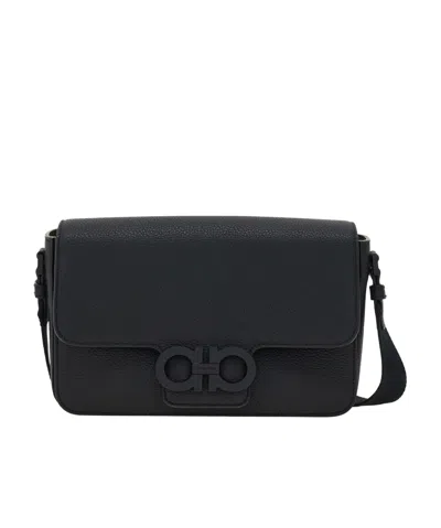 Ferragamo Double Gancini Messenger Bag