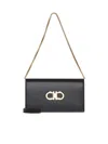 Ferragamo Double Gancini Mini Crossbody Bag By <br/> In Black