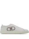 Ferragamo Double Gancini Sneaker In White