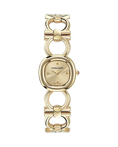 FERRAGAMO DOUBLE GANCINI WATCH, 25MM
