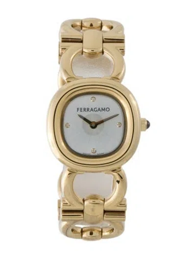 Pre-owned Ferragamo Double Gancini Watch, 25mm In Multi