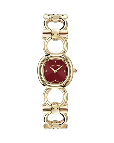 FERRAGAMO DOUBLE GANCINI WATCH, 25MM