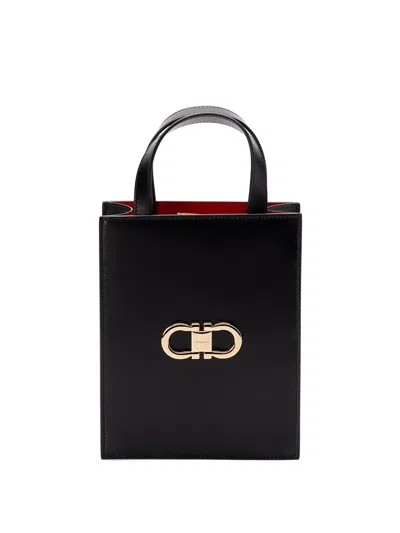 FERRAGAMO `DOUBLE GANCIO BICOLOR` MINI BAG