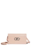 Ferragamo Double Gancio Bicolor Shoulder Bag In Nylund Pink