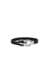 Ferragamo Double Gancio Bracelet In Black
