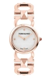 Ferragamo Double Gancini Stud 25mm In White