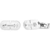Ferragamo Double Gancio Cuff Links In Metallic