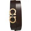 Ferragamo Double Gancio Leather Belt