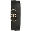 Ferragamo Double Gancio Reversible Leather Belt