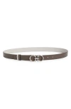 Ferragamo Double Gancio Reversible Leather Belt