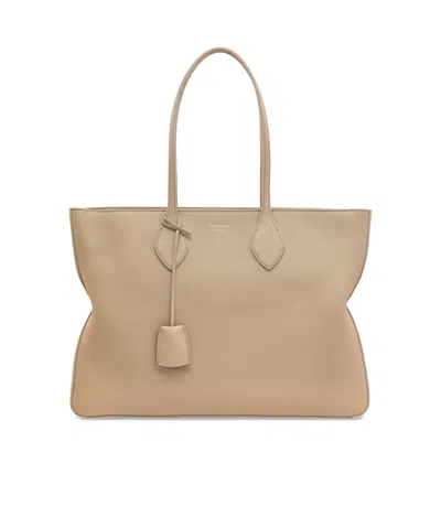 Ferragamo Double-handle Handbag In Nude