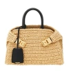 Ferragamo Double Handle Shoulder Bag In Black