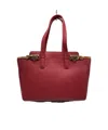 Ferragamo Double-handled Shoulder Bag In Burgundy