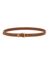 Ferragamo Double "hooks" Belt In Brown
