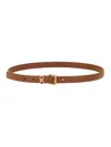 Ferragamo Double Hooks Belt In Brown