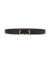 Ferragamo Double-sided Adjustable Embossed Belt In Black