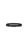 Ferragamo Double-sided Adjustable Gancini Belt In Black