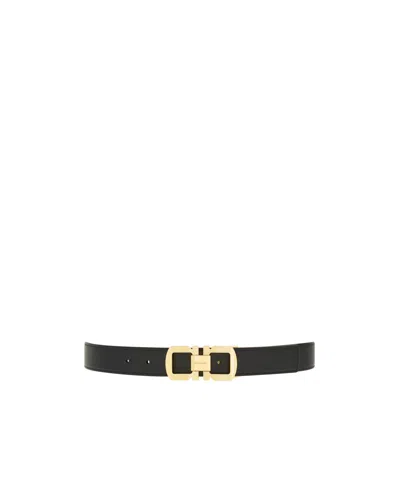Ferragamo Double-sided Belt In Black
