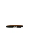 Ferragamo Double-sided Belt In Black