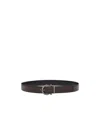 Ferragamo Double-sided Belt In Brown