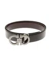 Ferragamo Double-sided Buckle Belt In Black