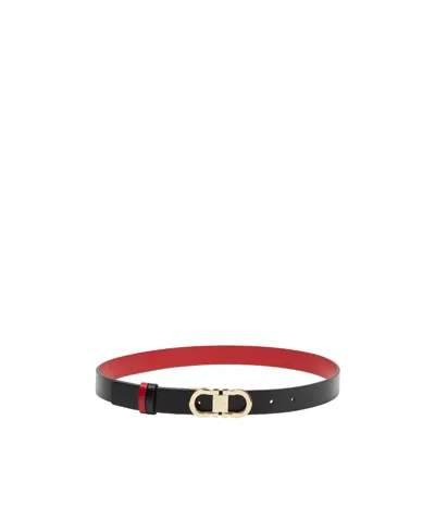 FERRAGAMO DOUBLE-SIDED GANCINI BELT