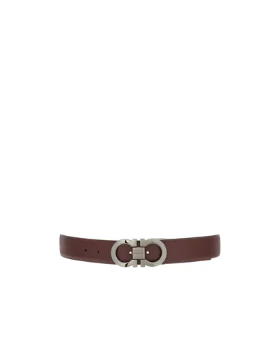 FERRAGAMO SALVATORE FERRAGAMO GANCINI BUCKLED REVERSIBLE BELT