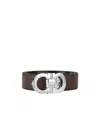 Ferragamo Double-sided Logo Buckle Belt In Brown