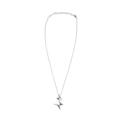 Pre-owned Ferragamo Double Star Pendant Necklace 'silver' | Women's Size Onesize