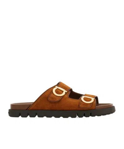 FERRAGAMO DOUBLE-STRAP SANDALS