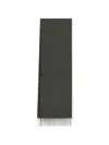 Ferragamo Double-face Patterned Scarf In Gray