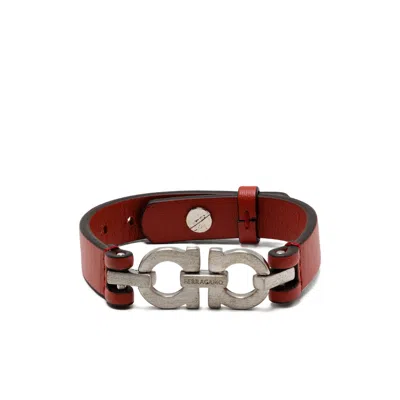 Ferragamo Double-gancini Bracelet In Pattern