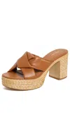Ferragamo Douglas Sandals 85mm Cognac In Cognac