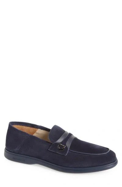 Ferragamo Drame Loafer In Navy